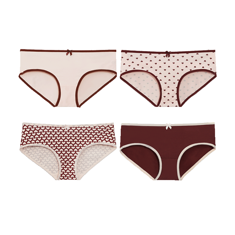 Gainreel���������4��װ�׷�͸�������������ڿ�Ůʿ�ڿ���������ƽ�ǿ��� �ۺ�+�ƺ�+�ۺ�С��+�ƺ���� 4�� M