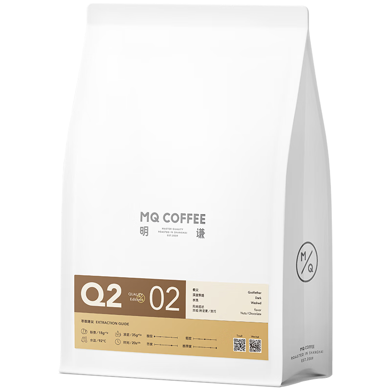 MQ COFFEE 明谦 咖啡豆教父超深烘焙454g意式精品美式黑咖啡拼配咖啡豆