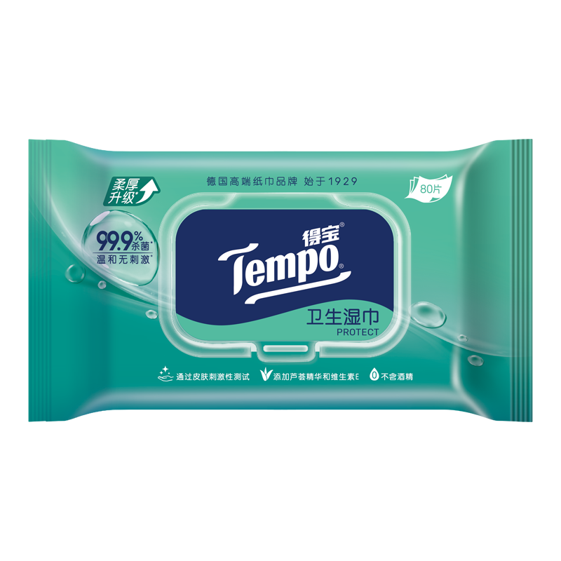 ñTEMPOʪ 80Ƭ*1 ȡʽͥװ ɱ99.9% ʪֽ ʪ 14.92Ԫ