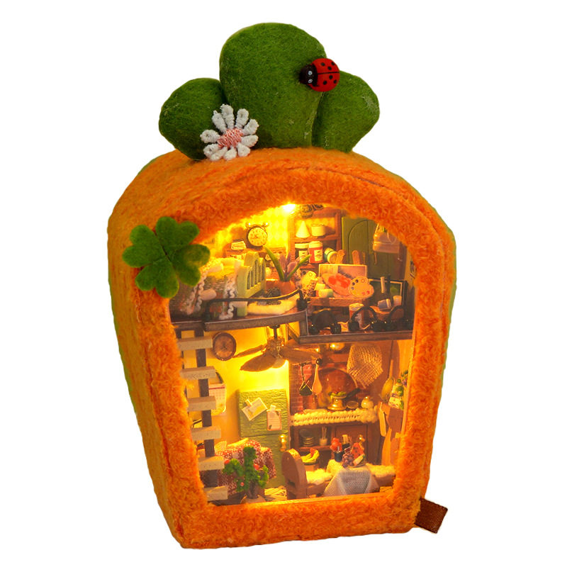 ��֮��diyС���ֹ���ľ����ģ��3d����ƴͼ΢�����������������Ů�� ���ܲ�֮��+����+LED�ơ������ 40.85Ԫ