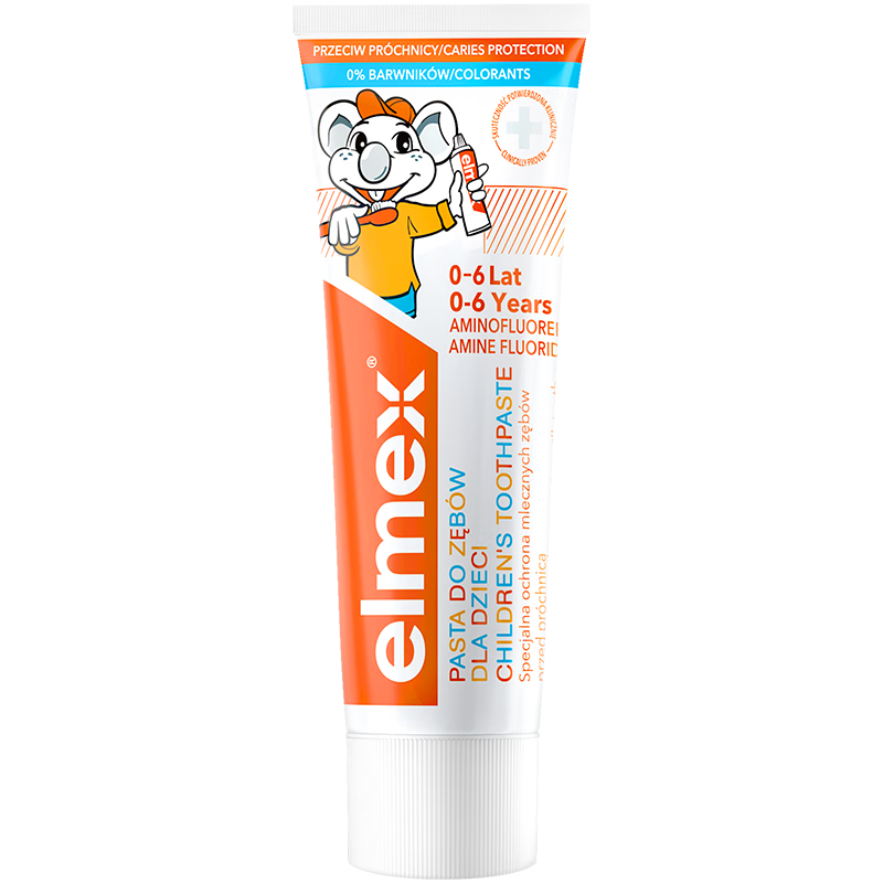 ELMEX艾美適0-6-12歲兒童牙膏牙刷套裝含氟防蛀易潔凈低泡 原裝進(jìn)口 兒童牙膏+少兒牙膏+牙刷兩支裝