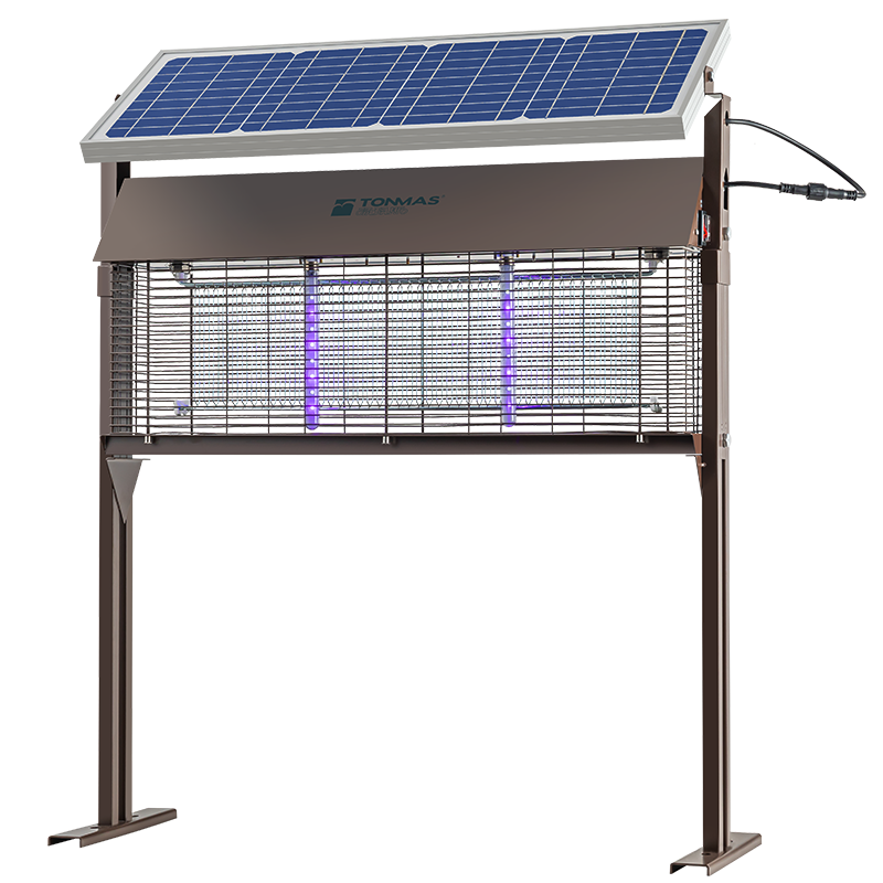 湯瑪斯（TONMAS）太陽(yáng)能充電滅蚊燈戶外滅蚊器室外防水別墅大功率殺蟲燈家用 TMS-V3-LED太陽(yáng)能版