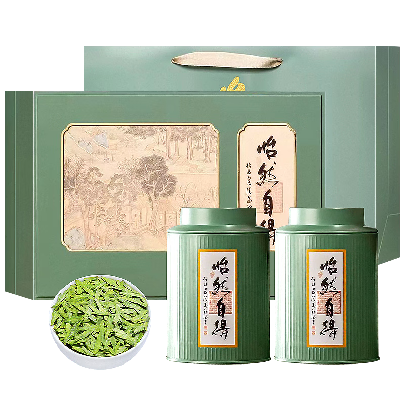 西湖说龙井杭州龙井茶叶豆香型特级250g 2024明前礼盒装新茶嫩芽绿茶