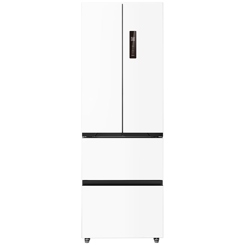 美的（Midea）60cm薄418法式多门四开门电冰箱超薄小户型家用一级能效变频大容量无霜净味MR-418WFPE白色