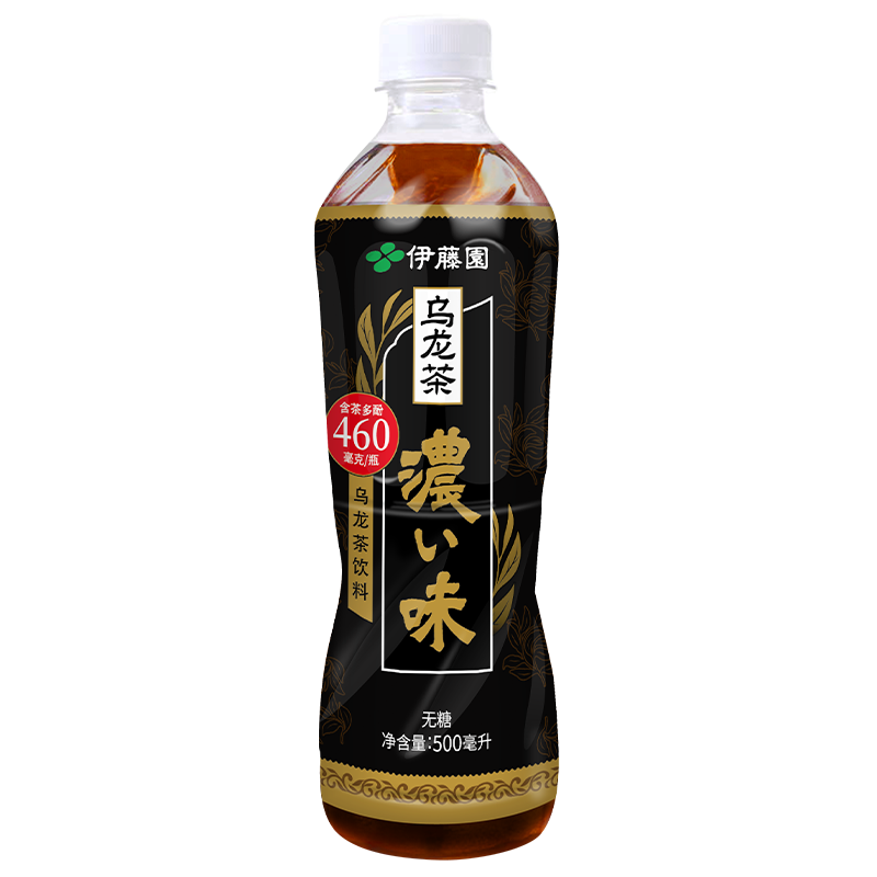 ITOEN 伊藤园 浓味乌龙茶茶叶饮料无糖茶饮料 0糖0脂0卡饮料 500ml15瓶整箱