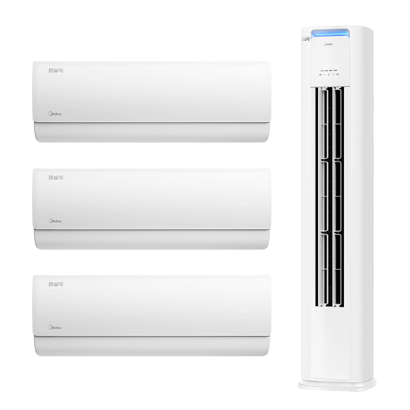 美的（Midea）空调 新一级能效 酷省电 空调套装 三室一厅 全家福套餐（大1匹*2+大1.5匹+3匹）