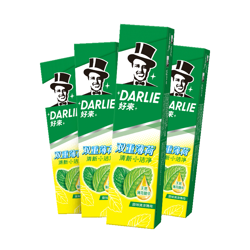 DARLIE好来(原黑人)双重薄荷牙膏750g囤货装 清新口气防蛀固齿 含氟牙膏