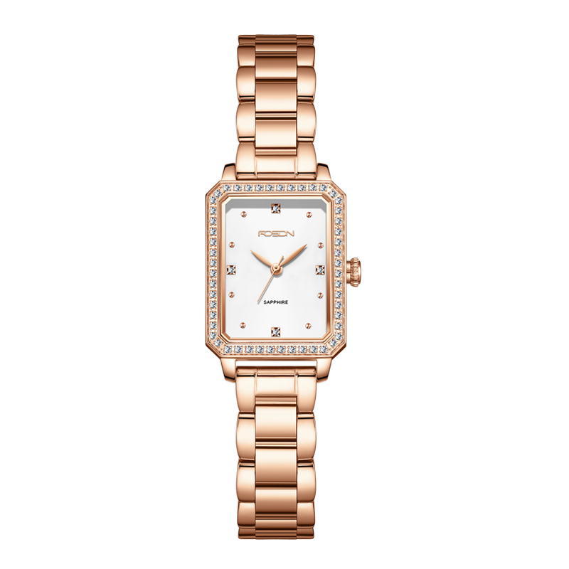 plus会员:rosdn 劳士顿 小方表手表女时尚精致轻奢防水女士手表十大