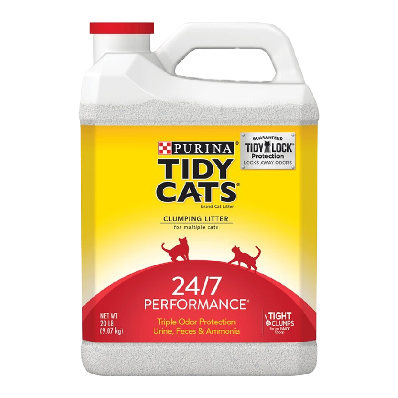 泰迪美國進口貓砂9.07kg低粉塵即效除臭Tidy cats無塵貓砂清香型 原裝進口 持續吸附貓砂9kg
