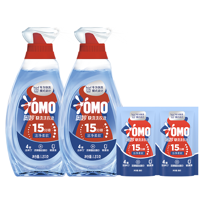 ΢��С����PLUS��Ա����OMO����������Ƽ�����ϴϴ��Һ5.2�1.2kg*2+100g*2��15�����پ�
