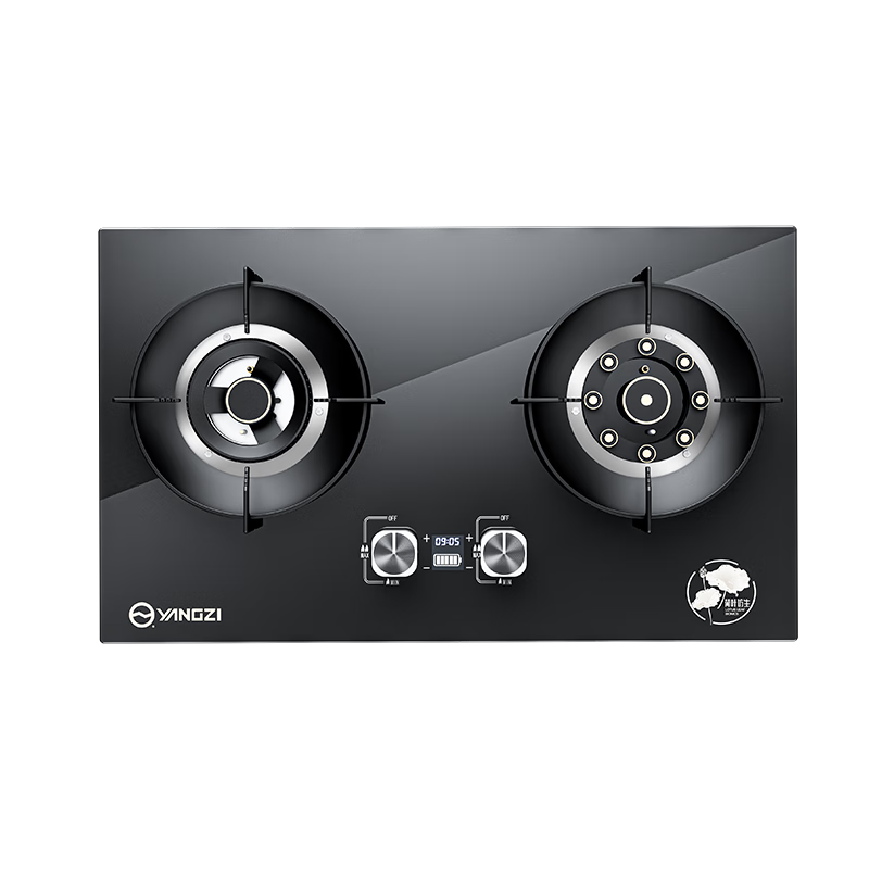 扬子燃气灶天然气煤气双灶具大火力嵌入式聚能猛火节能天然气灶液化气炉灶台式家用燃气灶 防爆玻璃全包封底鸳鸯+聚能全防风【套餐10】 天然气