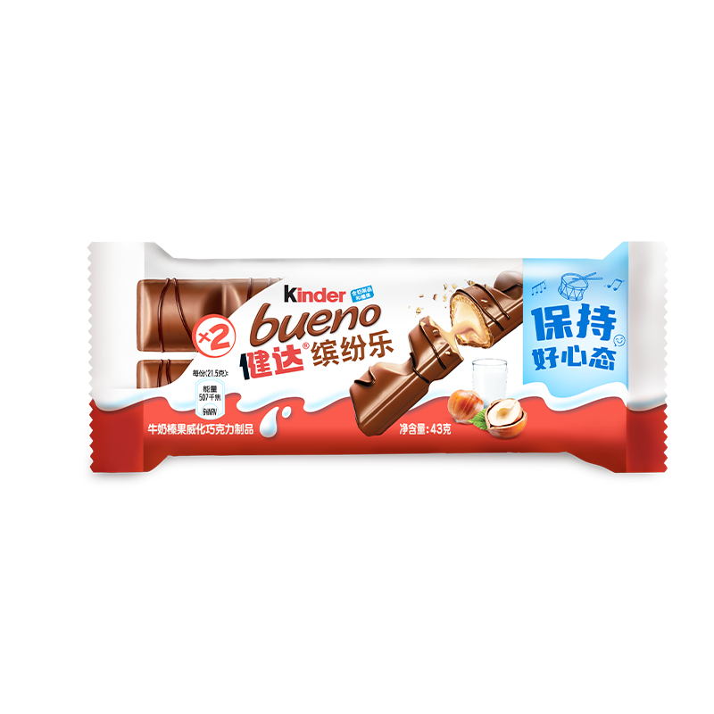 Kinder 健达 缤纷乐 牛奶榛果威化巧克力 43g*2条