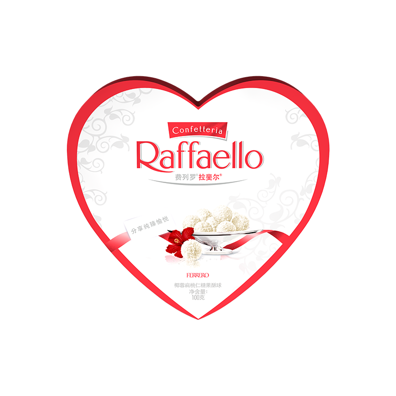 Raffaello 费列罗拉斐尔 椰蓉扁桃仁糖果酥球 100g 礼盒装