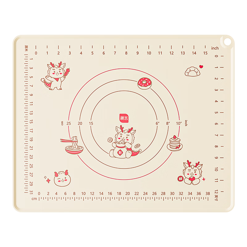 展藝鉑金硅膠揉面墊50cm液態(tài)搟面不粘加厚防滑食品級易清潔雪花酥新年