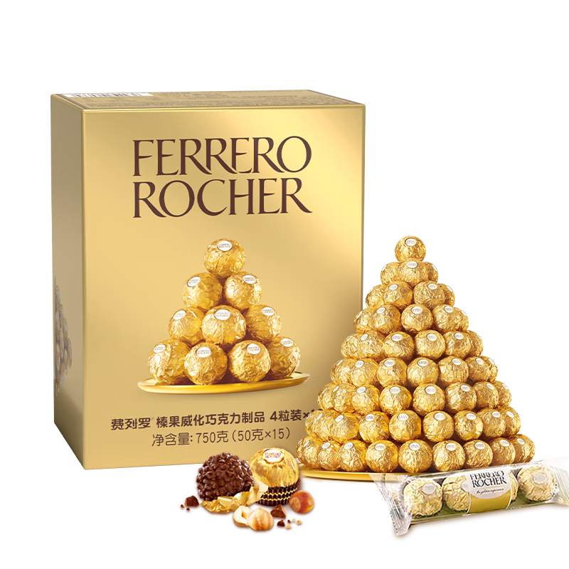 FERRERO ROCHER 费列罗 榛果威化巧克力 750g