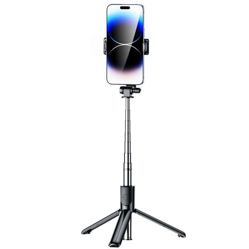 碩圖【1.7米帶補(bǔ)光燈】手機(jī)自拍桿三腳架手持支架伸縮旅游藍(lán)牙遙控自拍神器360旋轉(zhuǎn)多功能防抖戶外直播