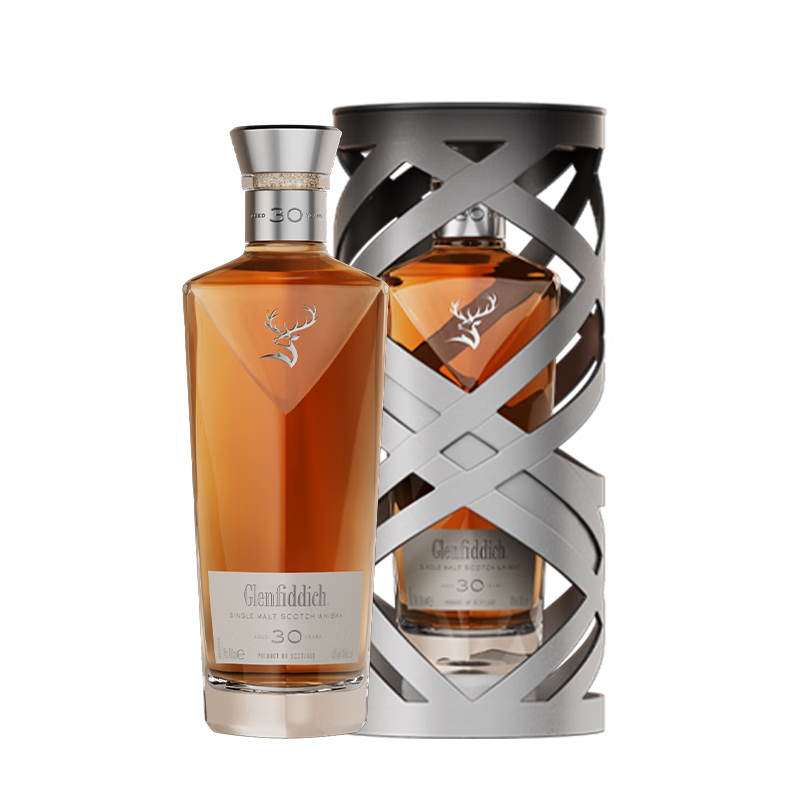 格蘭菲迪（GLENFIDDICH）時(shí)光臻藏系列30年 蘇格蘭單一麥威士忌 洋酒禮盒700ml中秋送禮