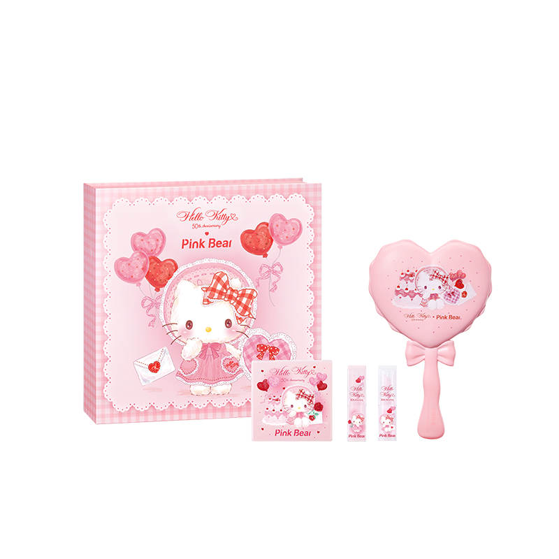 Pink Bear三丽鸥 Hello Kitty联名彩妆礼盒 （01+05）