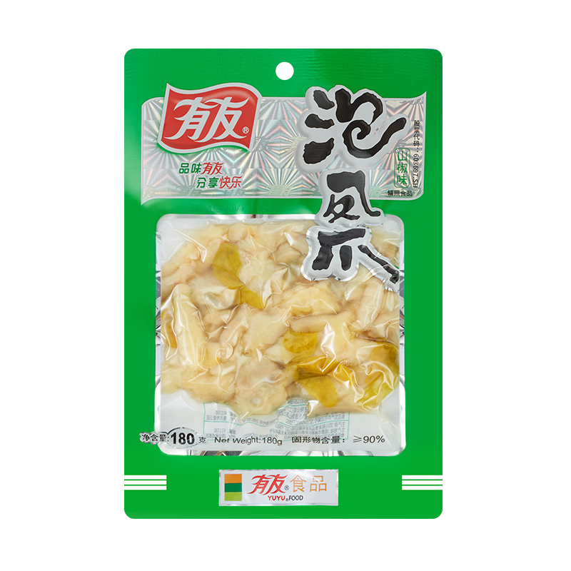 YUYU 有友 泡凤爪 山椒味 180g*3袋