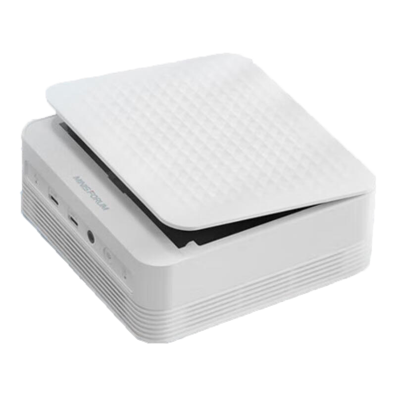 MINISFORUM 铭凡 UM690WT 迷你台式机 白色（锐龙R9-6900HX、核芯显卡、16GB、512GB SSD）国标联发科