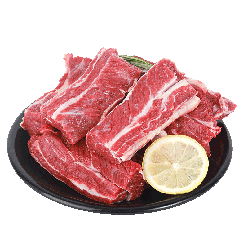 百里炙原切牛肋条 源头直发去骨牛肋排进口牛肉条 牛肉生鲜烧烤炖煮食材 原切牛肋条3斤