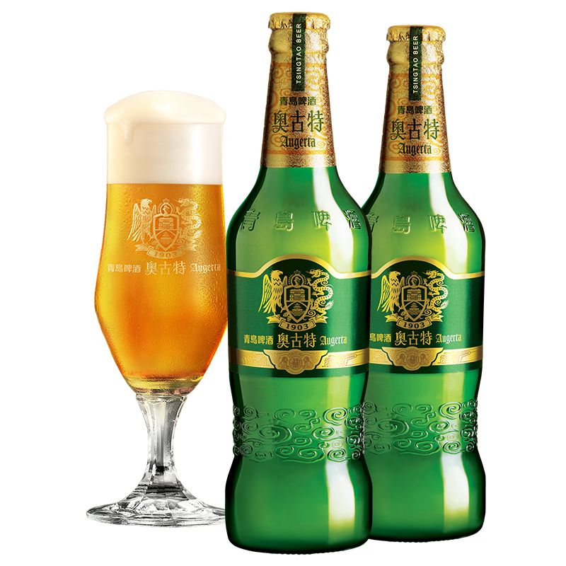 奥古特（Augerta）奥古特啤酒12度 瓶装啤酒 480mL 6瓶 2箱装
