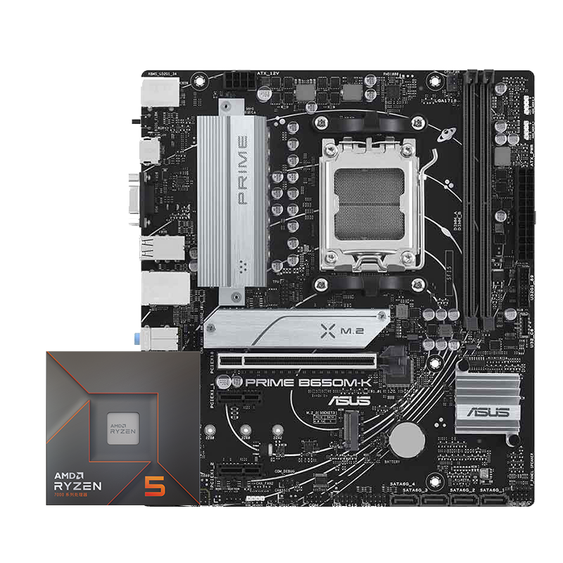 AMD ����R5 7500F ��˶PRIME B650M-K ����CPU��װ ��U��װ 1629Ԫ