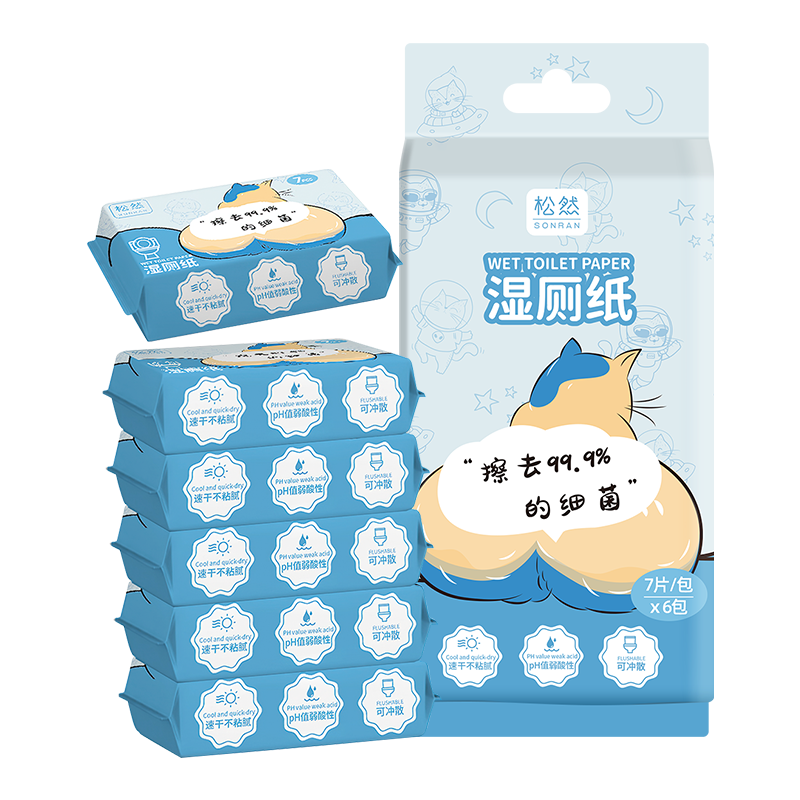 ���ڲ�������Ȼʪ��ֽ��ʪֽ����ȥϸ��99.9% ����ʪ���º����˽�����ʪ����7Ƭ*6���� �Ӻ��Я42��