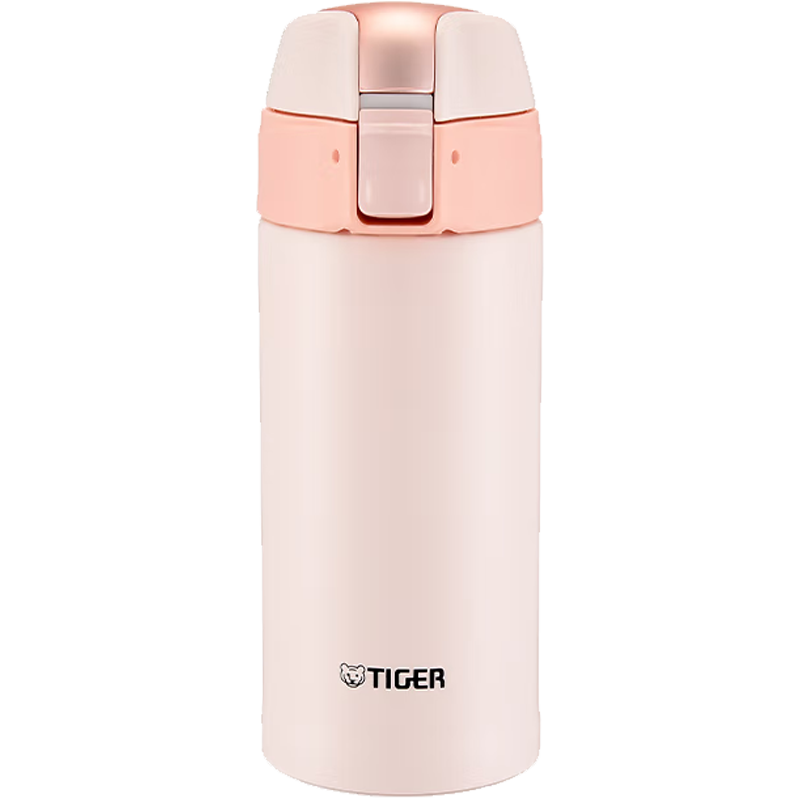 虎牌（TIGER）时尚清新保温杯（直饮盖+吸管盖） MMT-B35C-DF 裸橘色 350ml