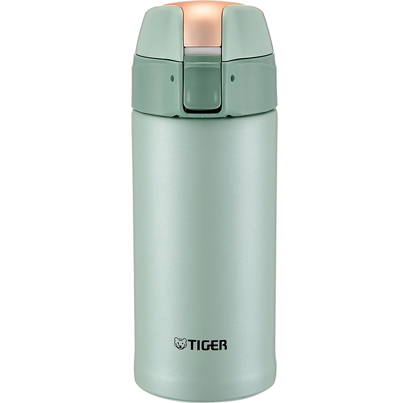 虎牌（TIGER）时尚清新保温杯（直饮盖+吸管盖） MMT-B35C-GM 薄荷绿 350ml