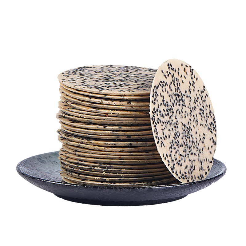 年年宏铁棍山药黑芝麻薄脆饼干无糖精粗粮老人孕妇儿童零食独立包装500g