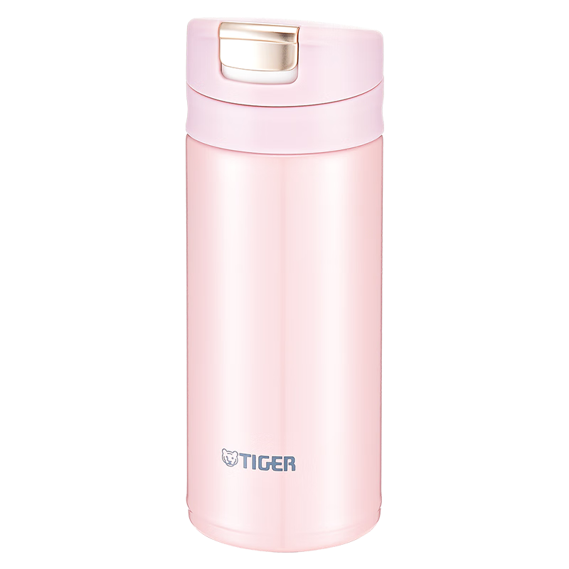 虎牌（TIGER）保温杯一键开启男女轻量型时尚水杯MMX-A20C-PP粉色200ml