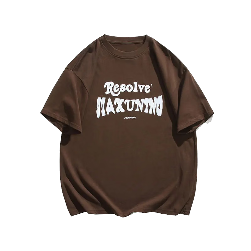 百亿补贴:棉致重磅短袖男宽松2025夏季潮流运动风T恤男纯棉休闲美式短袖男士t恤 T3518黑色 25 S50元