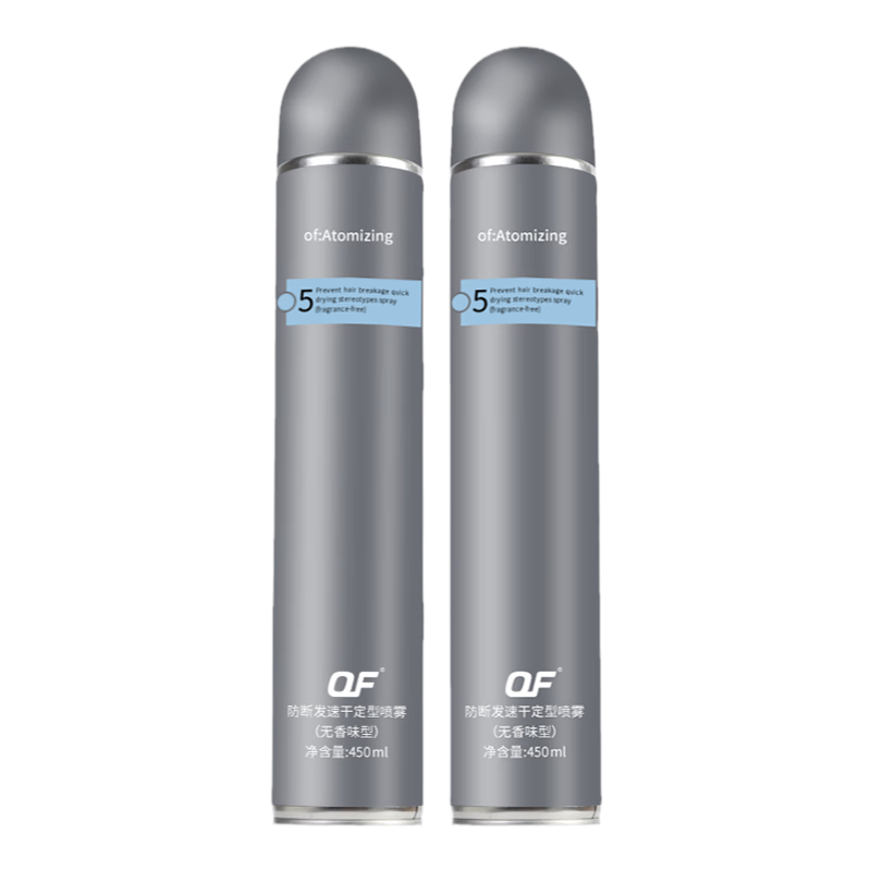 OF防斷發(fā)無味無香發(fā)膠噴霧持久定型男士強(qiáng)力頭發(fā)造型干膠自然蓬松 【囤貨裝】無味干膠450ml*3瓶 定型造型