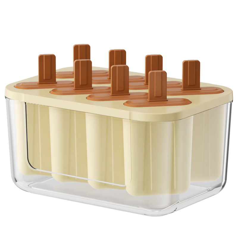 品喻8连雪糕模具家用自制老冰棍冰糕冰棒冰淇淋儿童奶酪棒制冰冰激淋