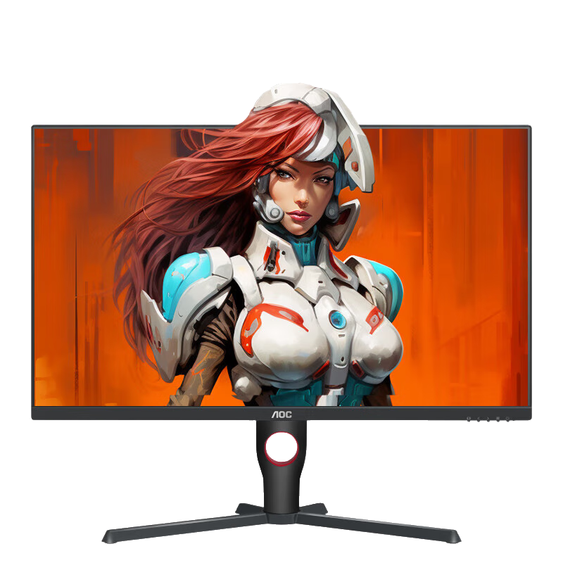 AOC 23.8英寸 180Hz FastIPS 广色域 1ms HDR10 低蓝光不闪 小钢炮 PS5游戏电竞电脑显示器 24G10E