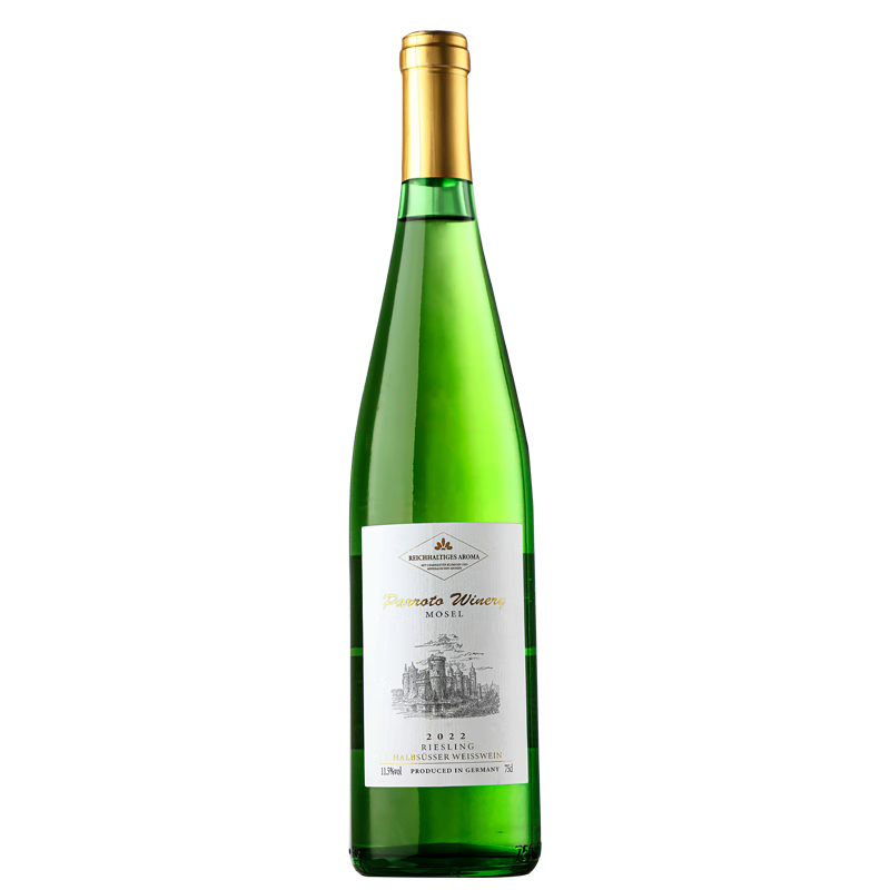 尚诺蒙德国进口摩泽尔 100%雷司令半甜白葡萄酒原酒进口750ml*1尝鲜送礼