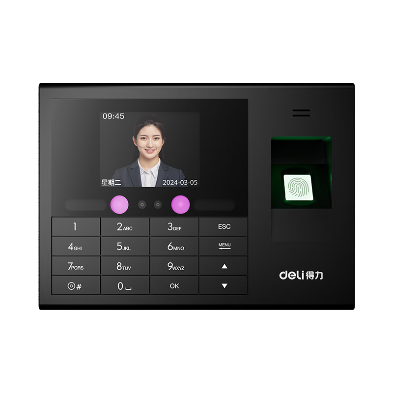 得力 智能云考勤机 33868CPRO1026.99元拍3件(合342.33元/件)