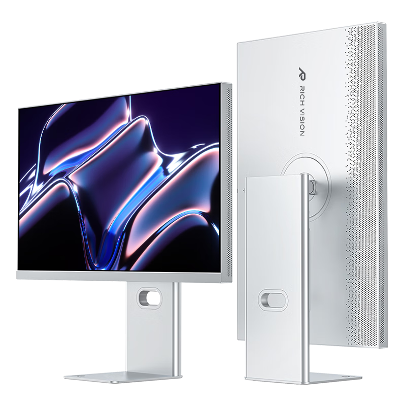 限地区、plus:RICHVISION未来视野 27英寸4K显示器果粉屏IPS 10bit  Type-C65W HDR400 低蓝光 专业设计剪辑电脑屏幕 RV200