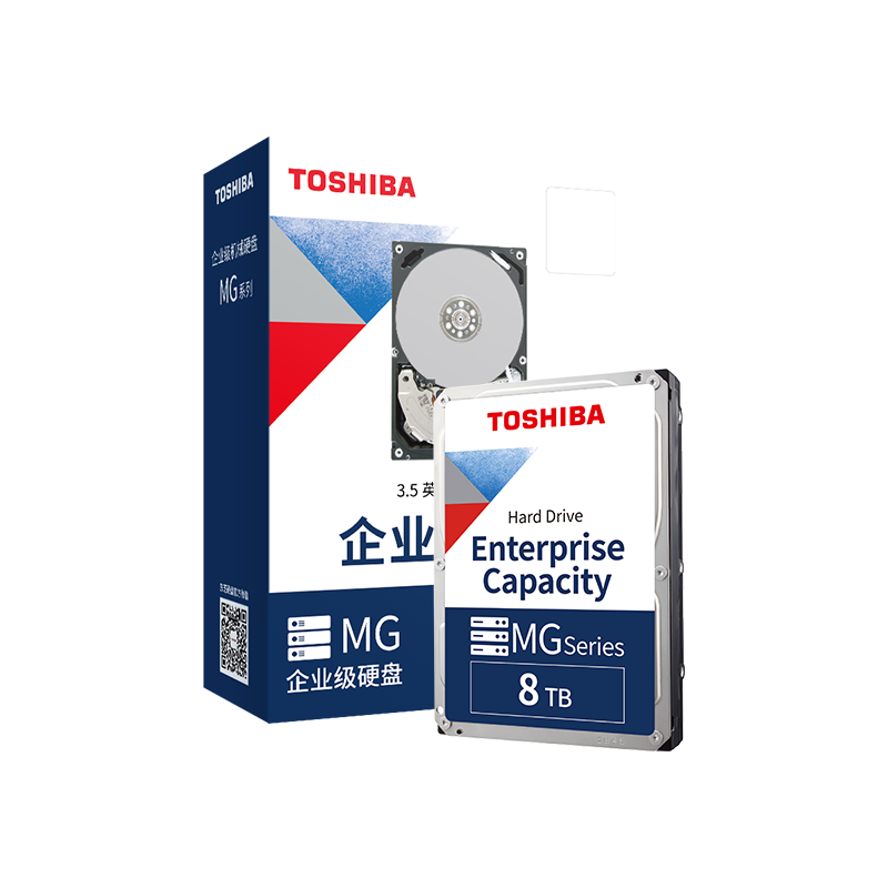��֥��TOSHIBA��8TB  ��еӲ�� 7200ת 256M SATA�ӿ�  ������ ��ҵ��Ӳ��(MG08ADA800E)