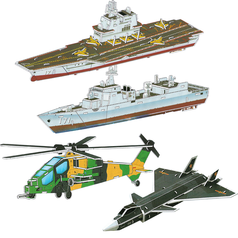 ����С�޶�ͯ3D����ƴͼ����ģ��4�׷ɻ���ĸ����ƴװ��DIY�ֹ�������� 