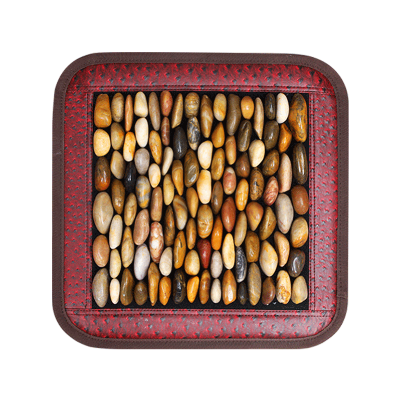 如適天然鵝卵石按摩腳踩墊足底指壓板雨花石穴位按摩器送爸爸媽媽生日禮物實用送父母親老人長輩 刺激力度 升級緩沖墊45*45cm五彩立鋪