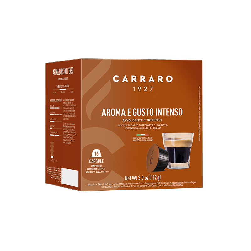 C CARRARO 1927޶Ȥ˼ҿȼDOLCE GUSTOʽڿŨ7g*16ʵ117.51Ԫ,ۺ39.17/