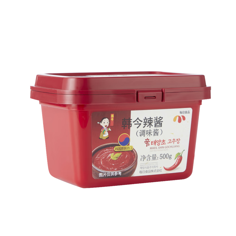 韓今 韓國進口 韓式辣醬烤肉石鍋火鍋醬大醬湯組合調(diào)味專用醬 辣醬500g