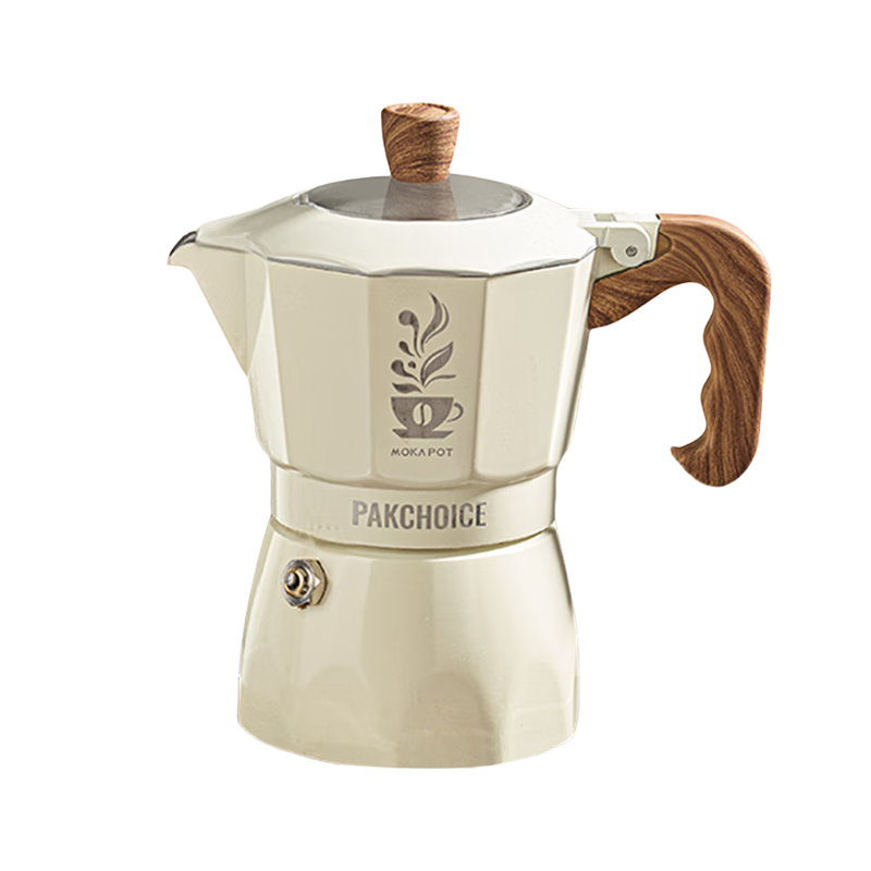 PAKCHOICE摩卡壺雙閥摩卡壺家用意式手沖咖啡壺手磨咖啡器具套裝