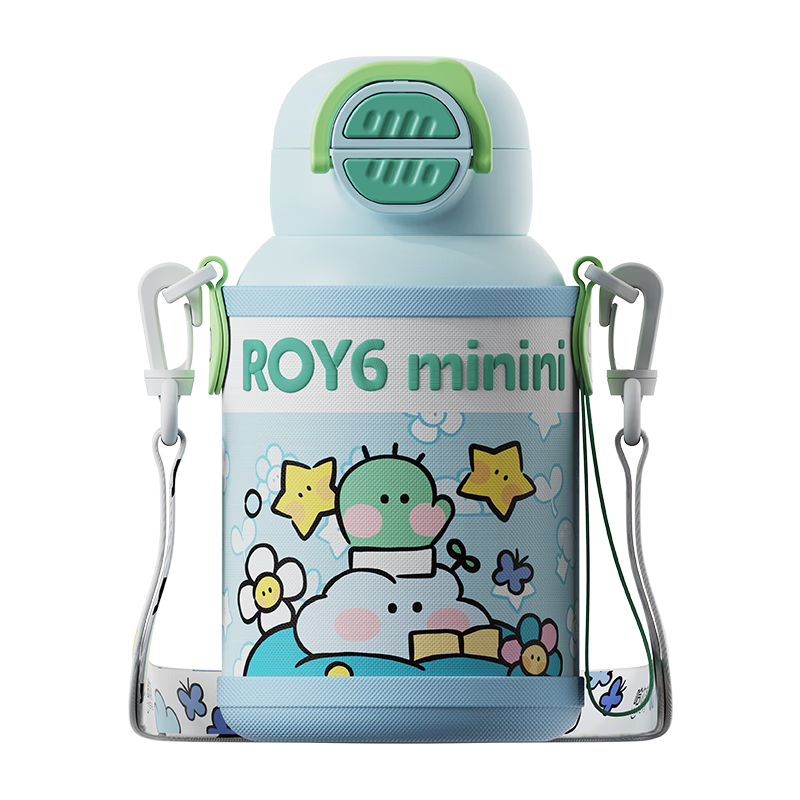 哈尔斯儿童保温杯316不锈钢大容量双饮水杯学生杯子礼物男女送礼开学 【杯套款】莱尼尼白 570mL