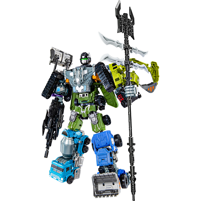 糖米 TEMI兒童變形玩具機器人金剛工程車套裝大力戰(zhàn)神男孩3-6歲生日禮物