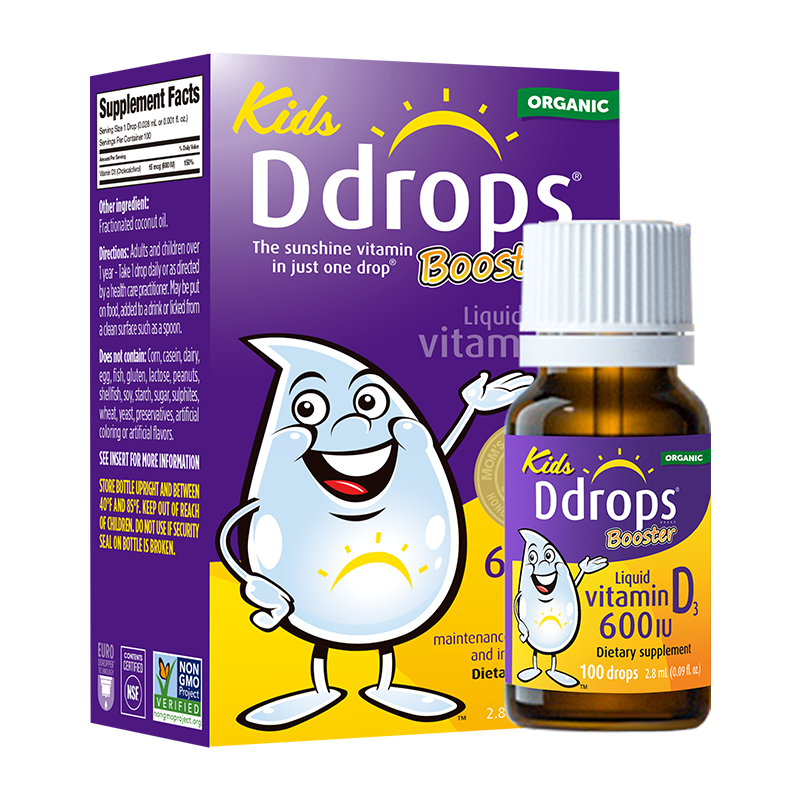 Ddrops��׿˼ Ӥ�׶�ͯӪ��ά����D3�μ�vd3 1��-18�� 2.8ml 600IU
