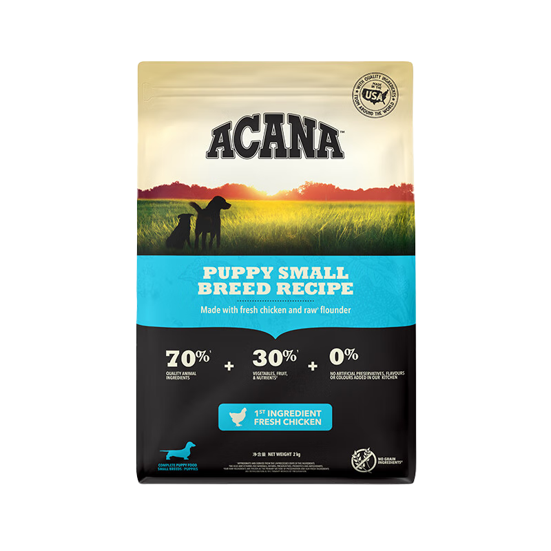 �ۿ��ã�ACANA������ ��ȮС��Ȯ ȫ��С�����޹ȼ���ߵ��׽���Ȯ��2kg Ч��26/3 189Ԫ