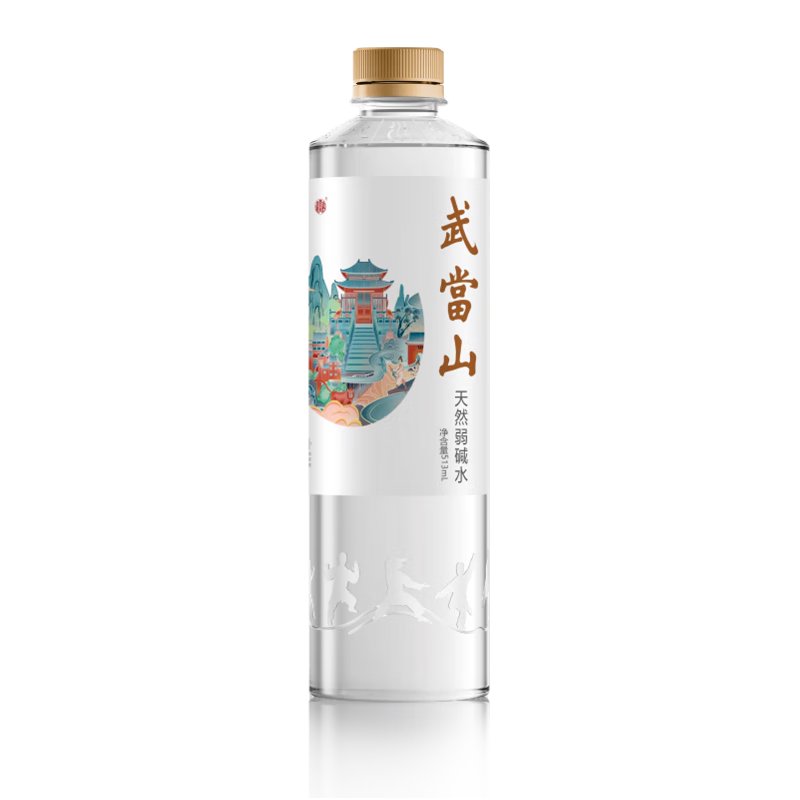 武当山天然水 弱碱水513ml*24瓶整箱装丹江口深层水源 饮用水 热门商品